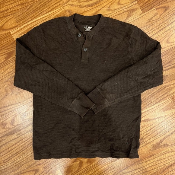 Old Navy Thermal Henley Long Sleeve Shirt - Picture 2 of 3